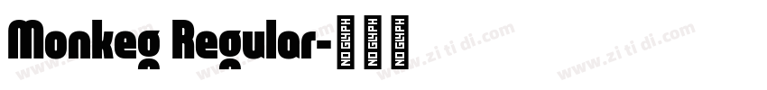 Monkeg Regular字体转换